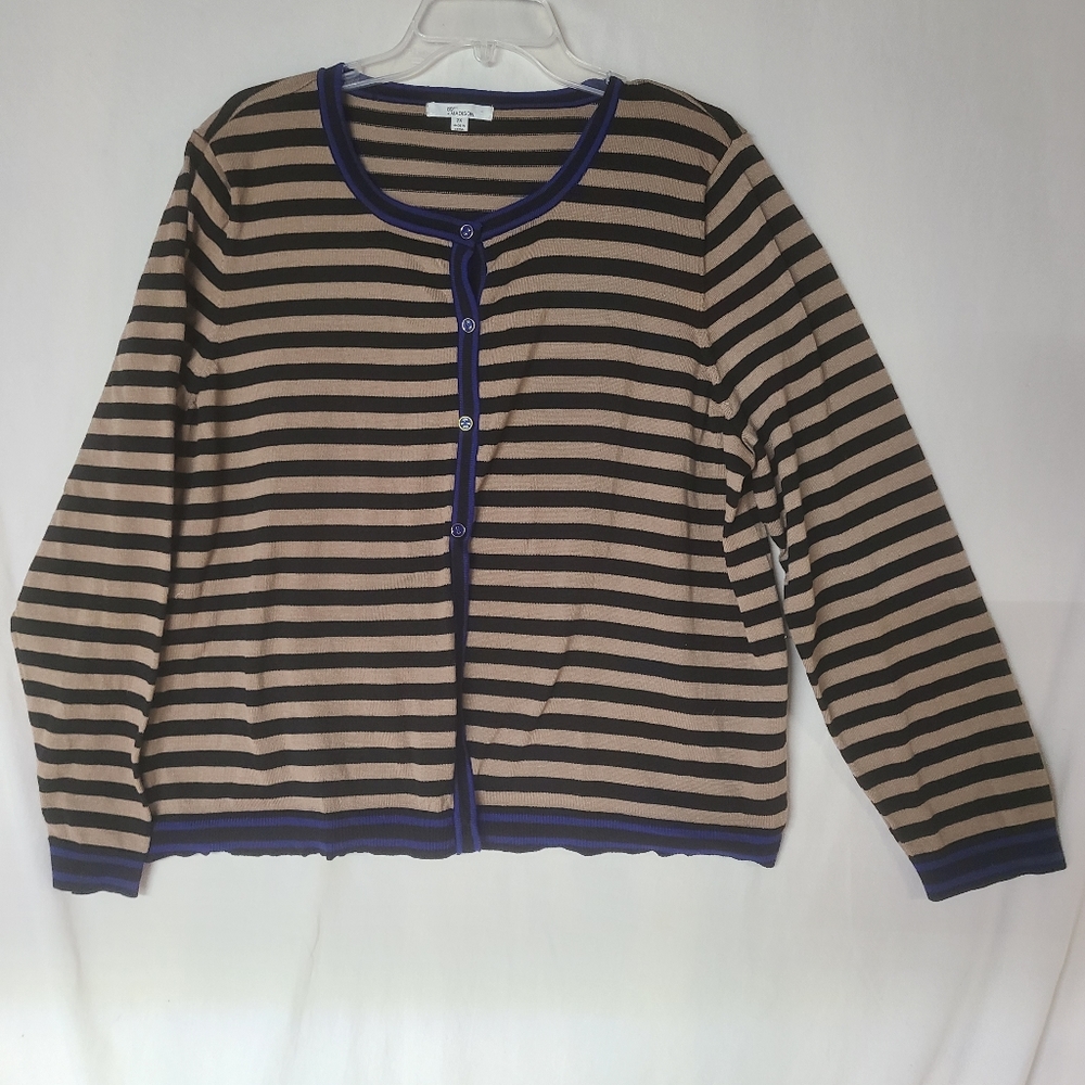 NWOT 89th & madison 2X Long Sleeve Button Down Cardigan